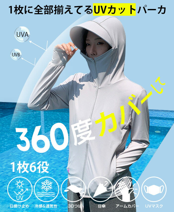 04type | 激安 | 完全防備UVカットパーカー