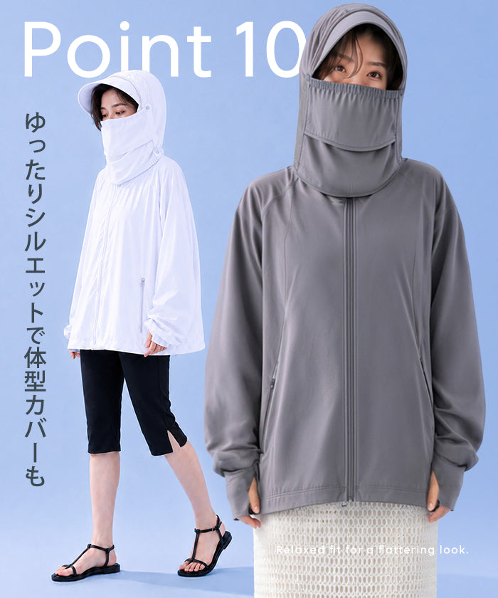 COOLIFY通気口付フェイスカバーパーカー