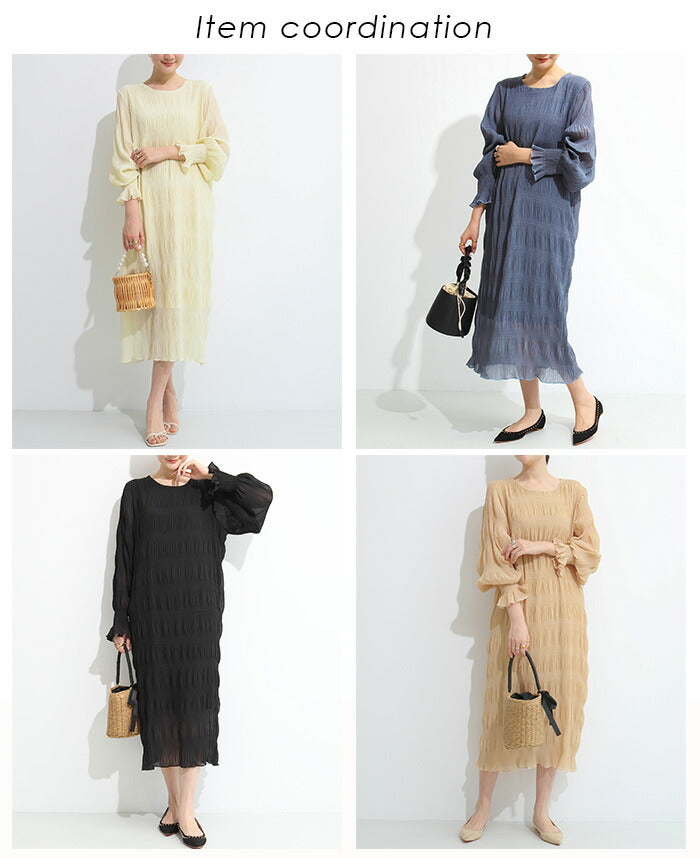 シフォンワンピース