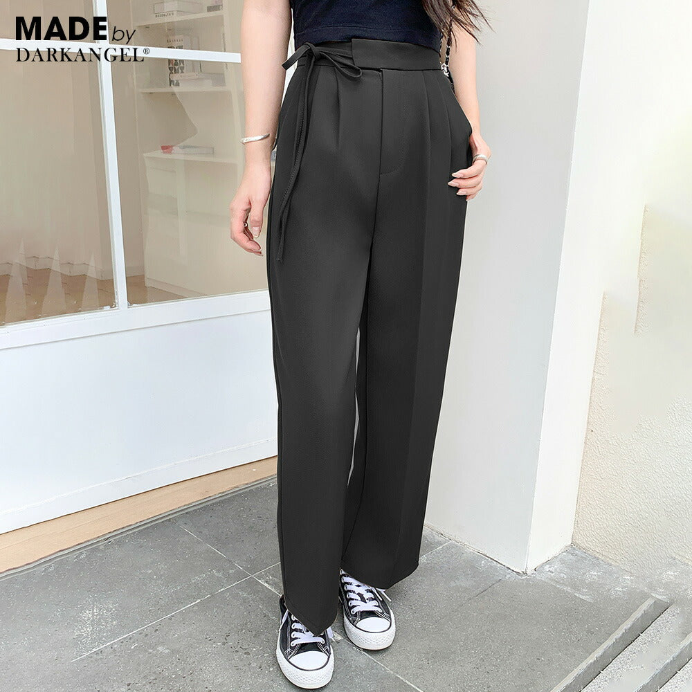 05size | サイドリボンタックワイドパンツ