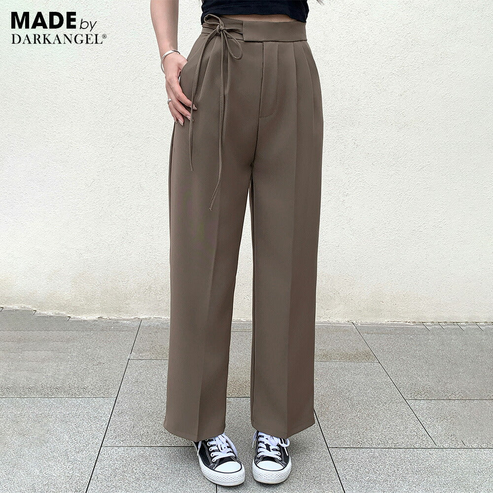 05size | サイドリボンタックワイドパンツ