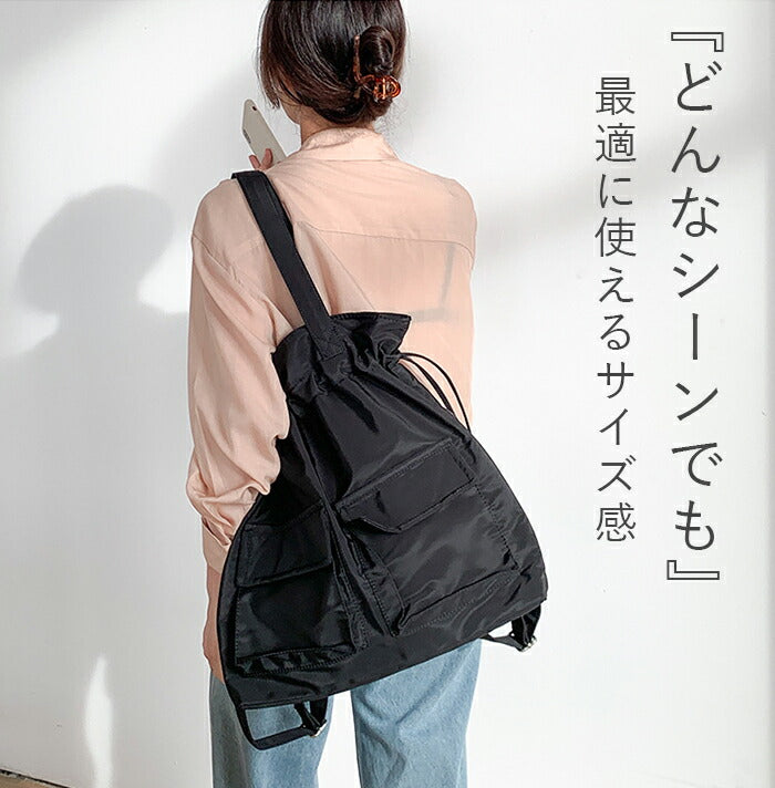 2way撥水巾着トートバッグ