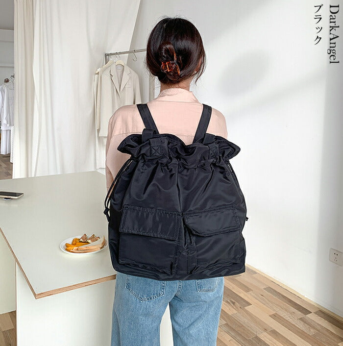 2way撥水巾着トートバッグ