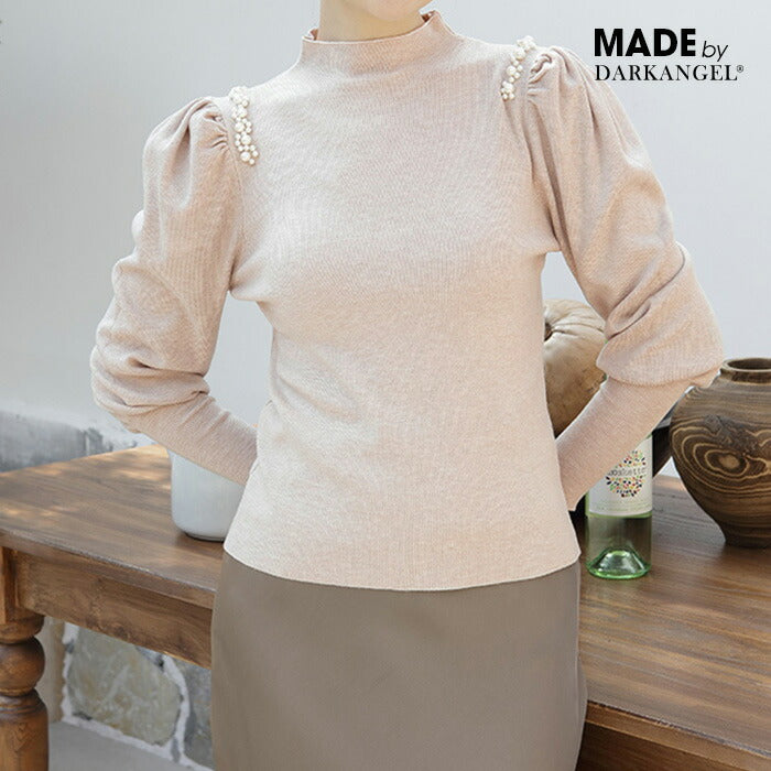 スリーブニットトップス