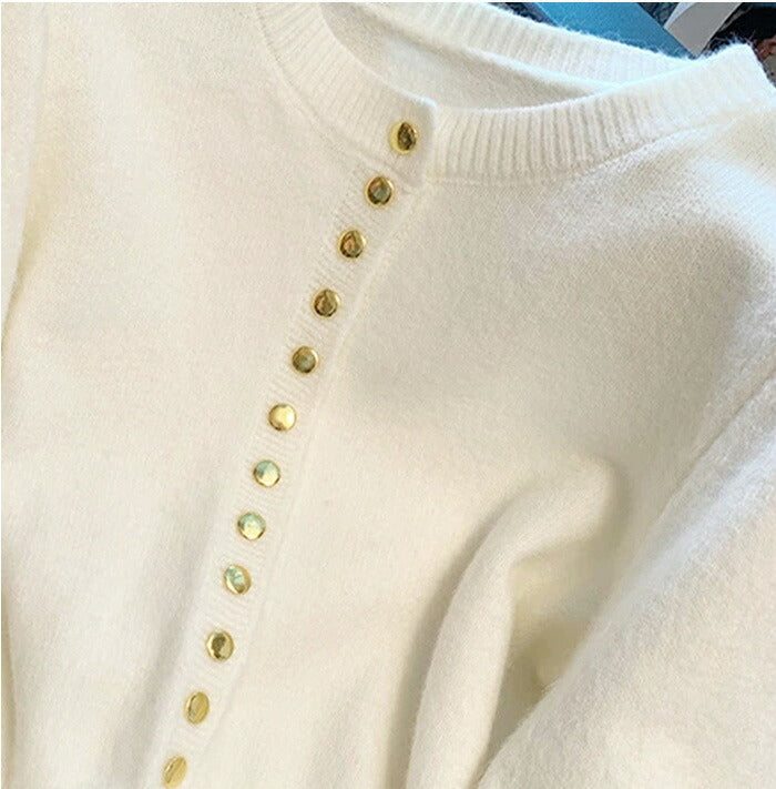 スリットヘムカーディガン