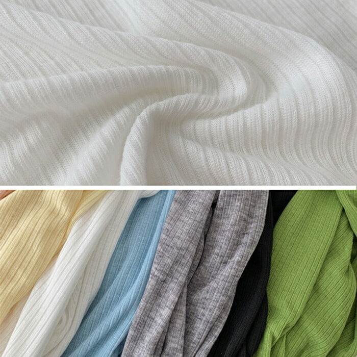 リブニットトップス