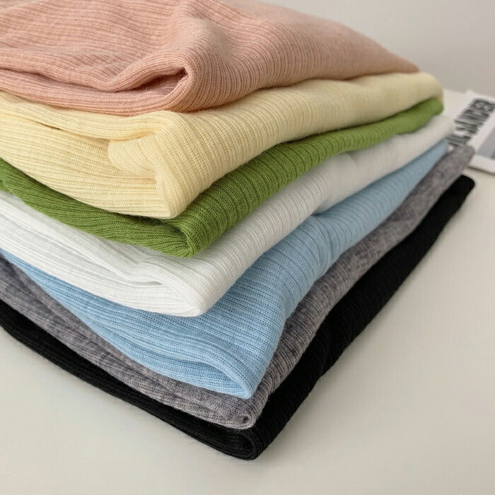 リブニットトップス