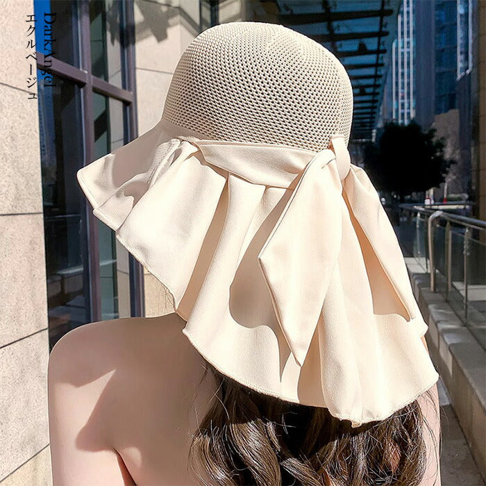 ドレープリボンハット