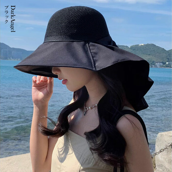 ドレープリボンハット