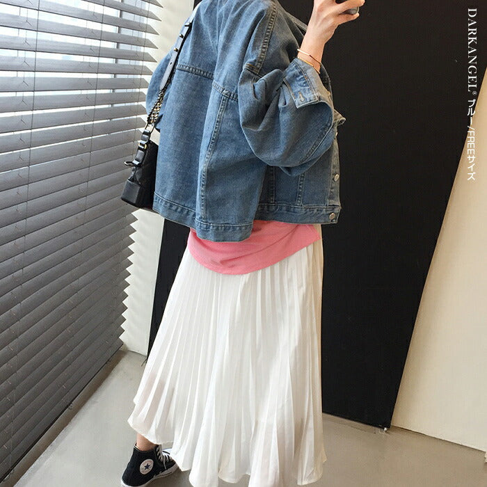 バルーン袖デニムジャケット