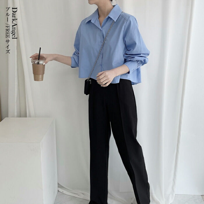 バックタックブラウス