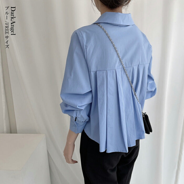 バックタックブラウス