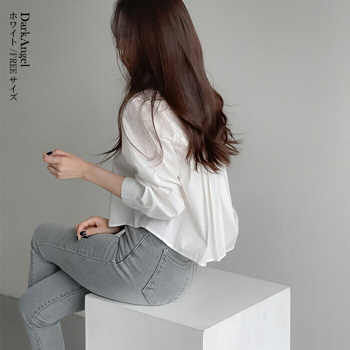 バックタックブラウス