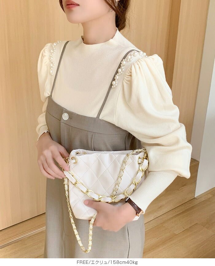 スリーブニットトップス