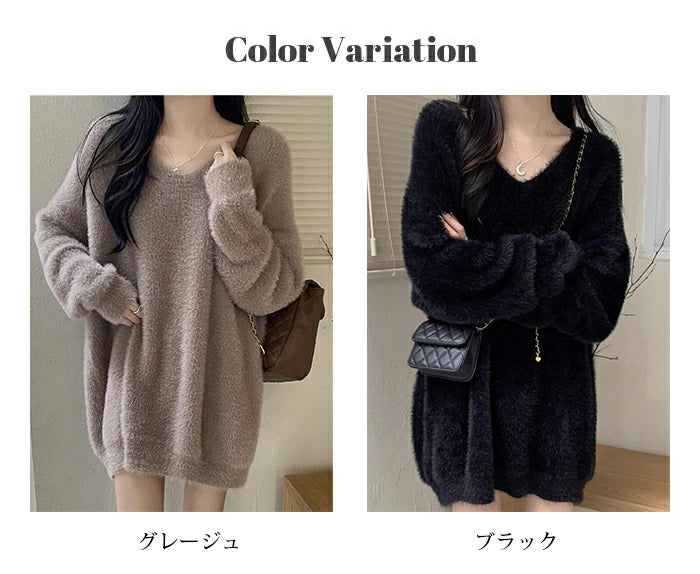 マシュマロタッチVネックチュニックワンピース