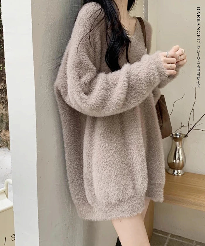 マシュマロタッチVネックチュニックワンピース