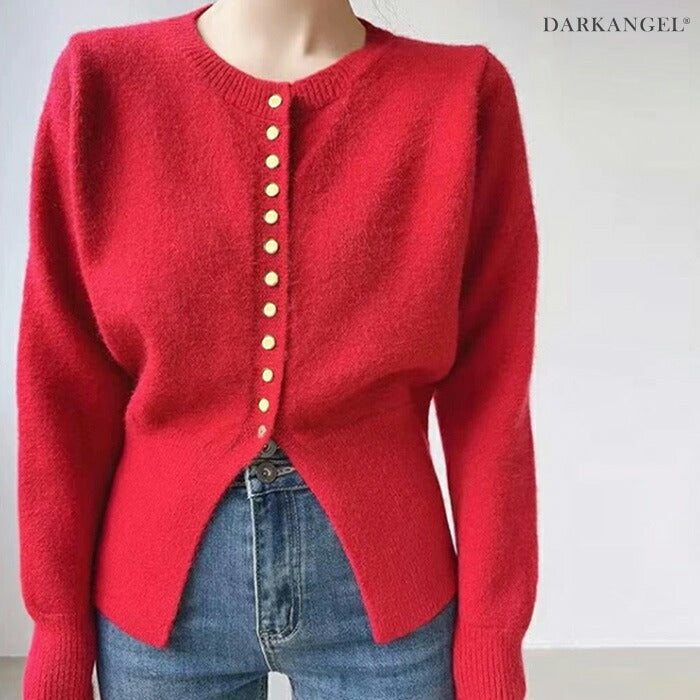 スリットヘムカーディガン