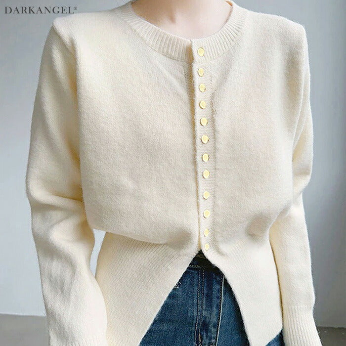 スリットヘムカーディガン