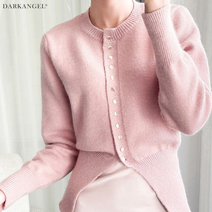 スリットヘムカーディガン