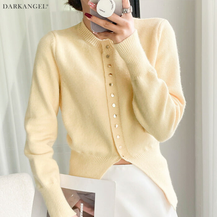 スリットヘムカーディガン