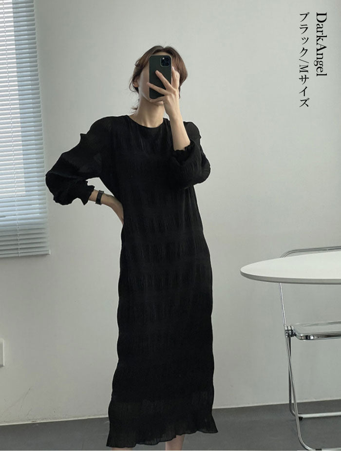 シフォンワンピース