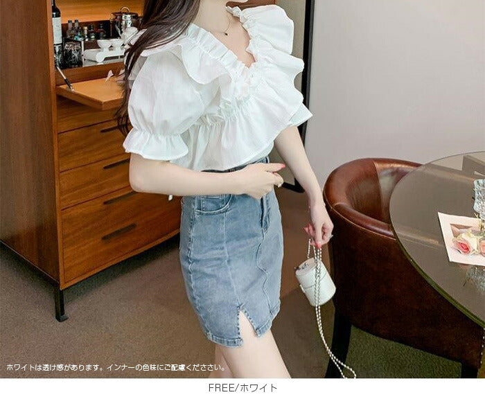 マルチwayフリルブラウス