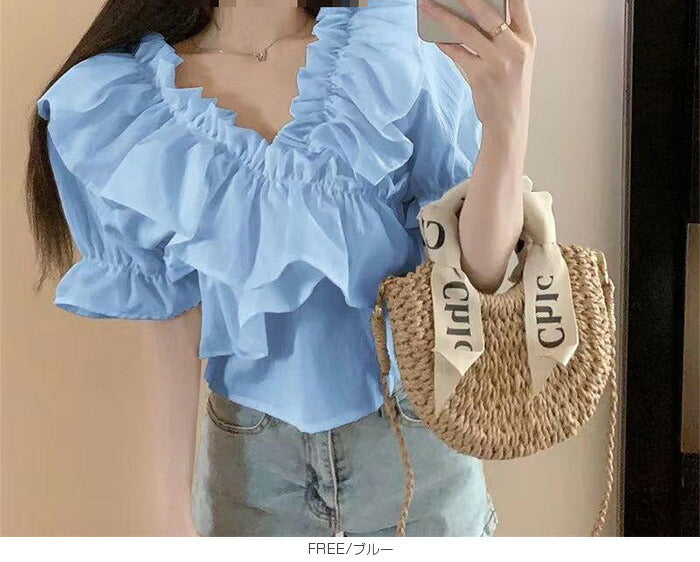 マルチwayフリルブラウス