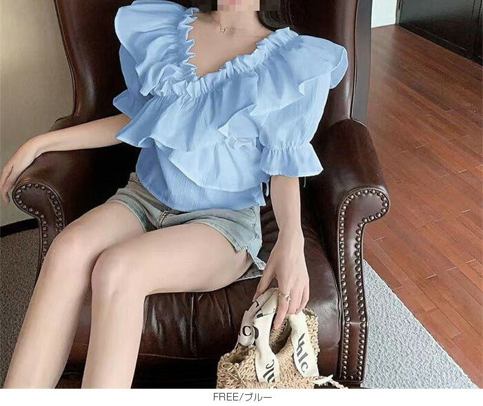 マルチwayフリルブラウス