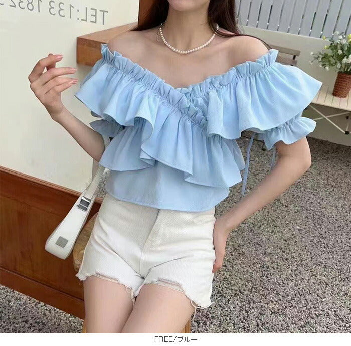 マルチwayフリルブラウス