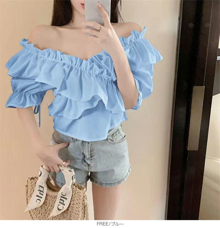 マルチwayフリルブラウス