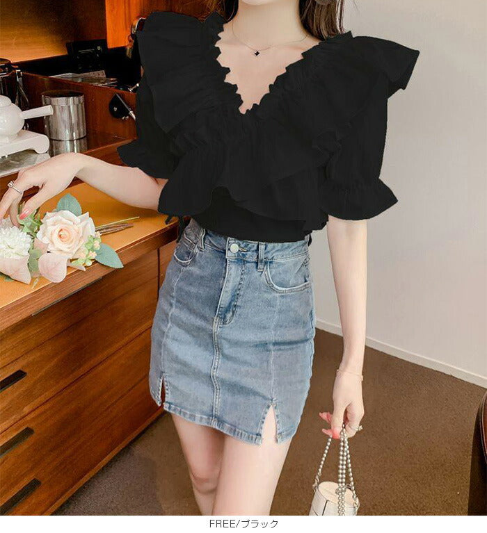 マルチwayフリルブラウス