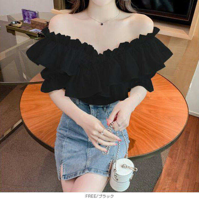 マルチwayフリルブラウス