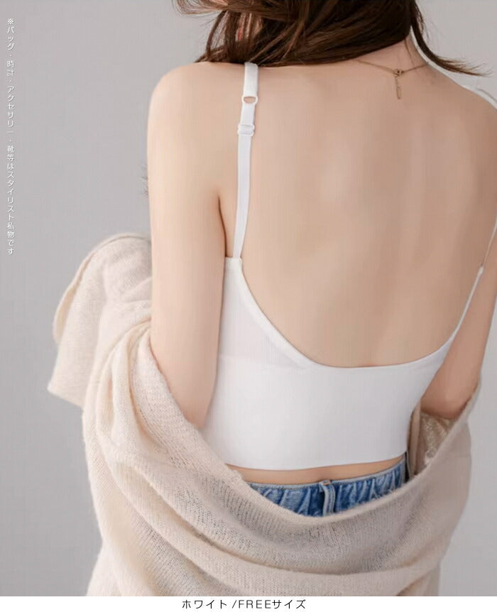 バックオープンキャミソール