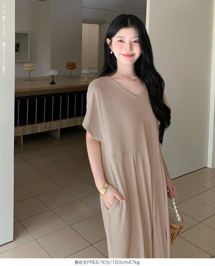 ウエストタックワンピース