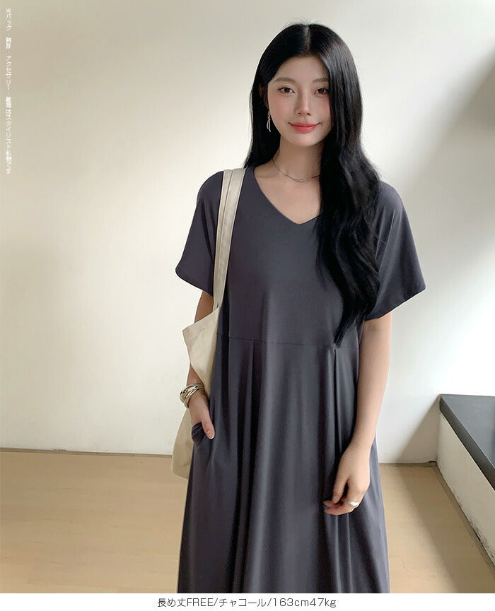 ウエストタックワンピース