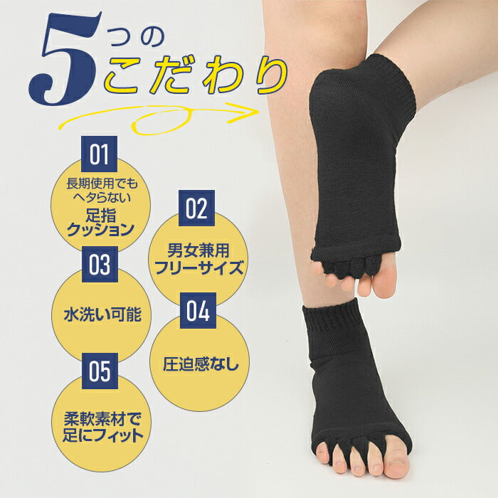 オリジナル保湿素材!足指ソックス