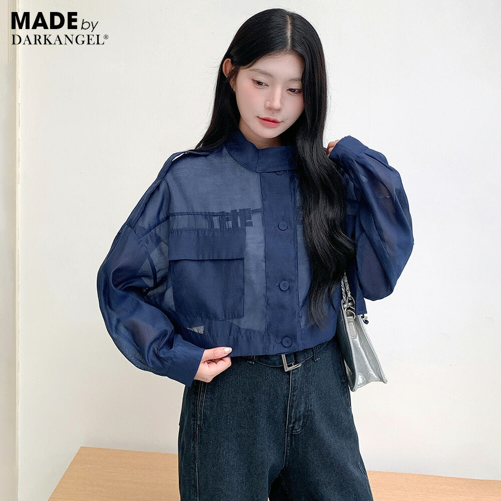 シアーショートブルゾン