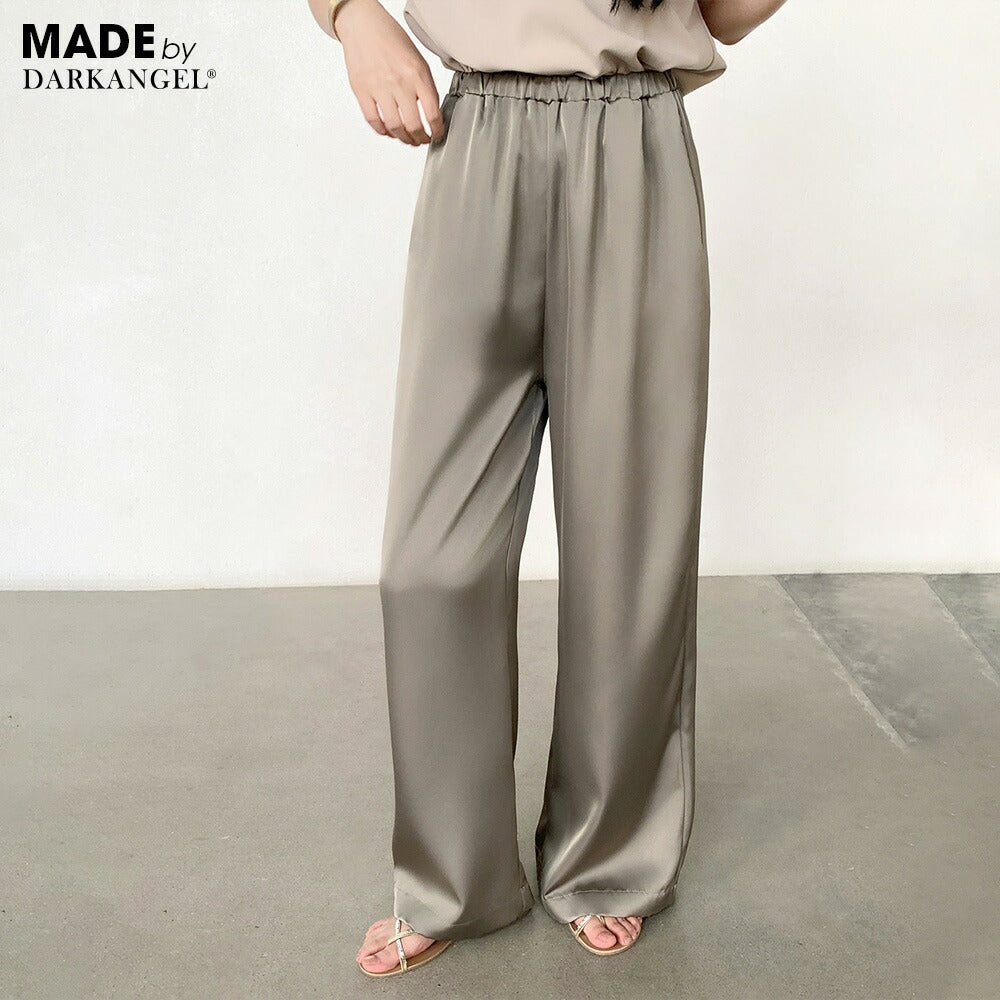 05color | 02type | サテンイージーワイドパンツ