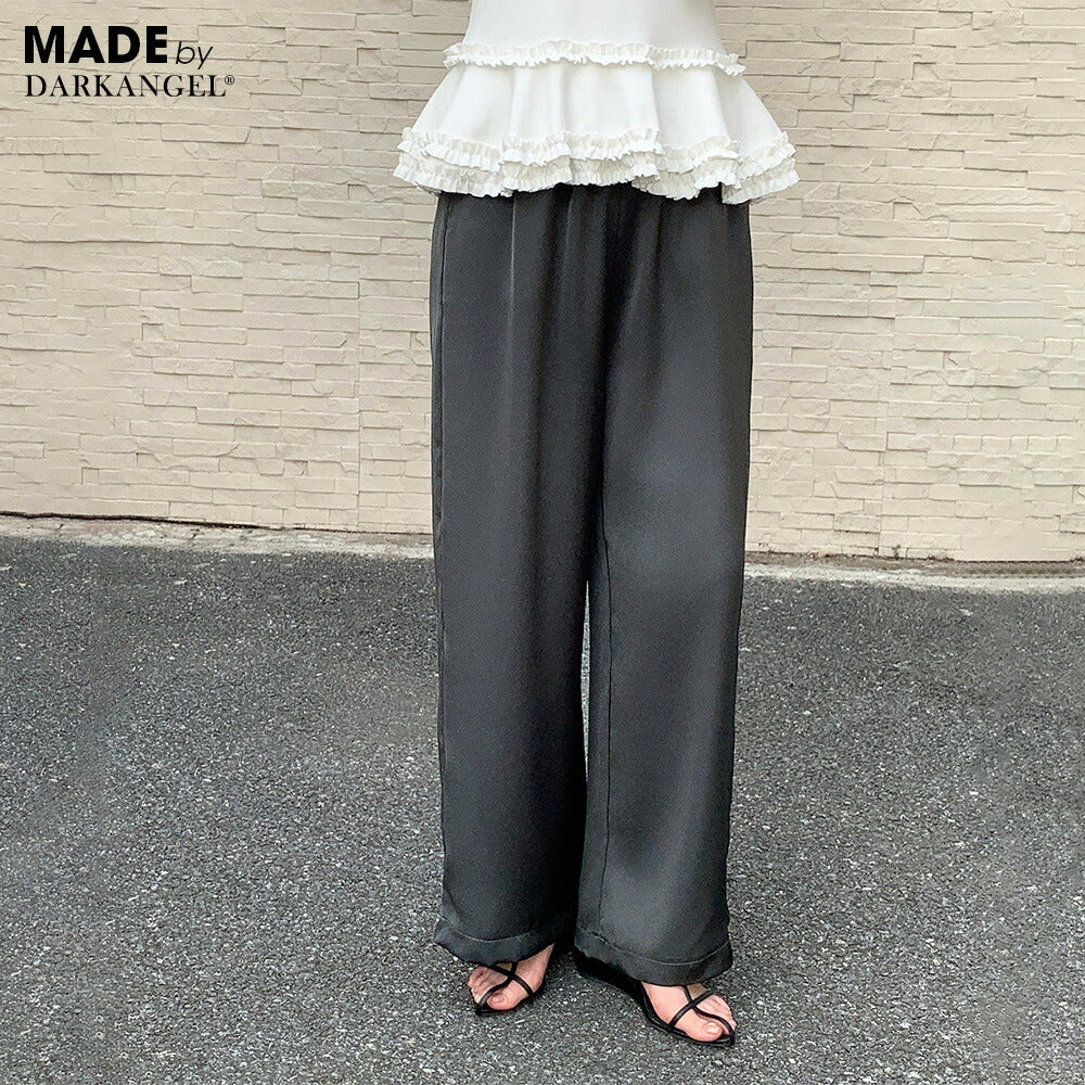 05color | 02type | サテンイージーワイドパンツ