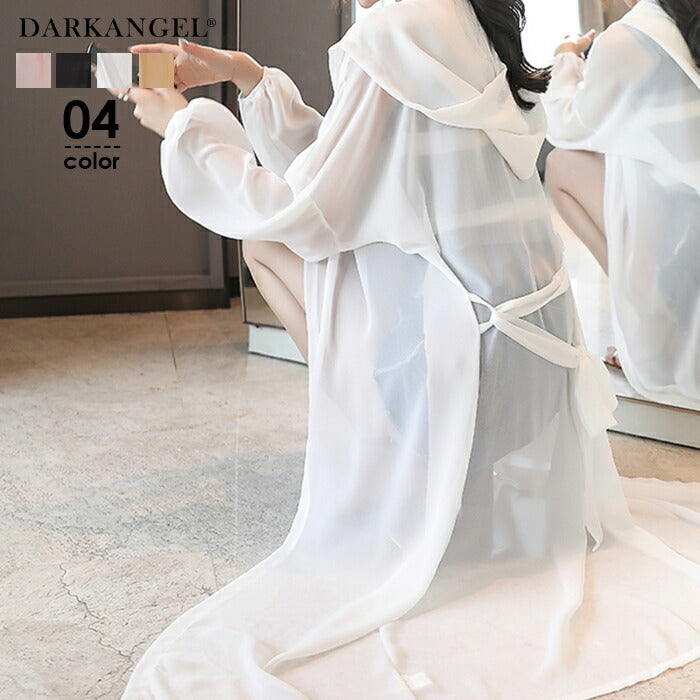 シアーロングカーディガン