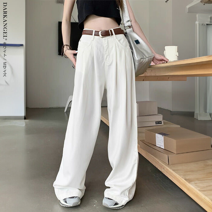 選べる着丈ワイドパンツ