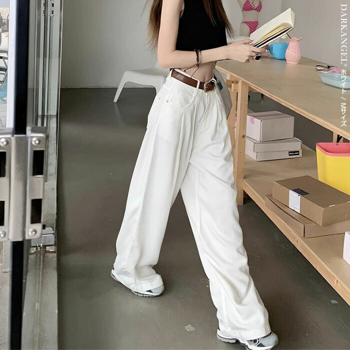 選べる着丈ワイドパンツ