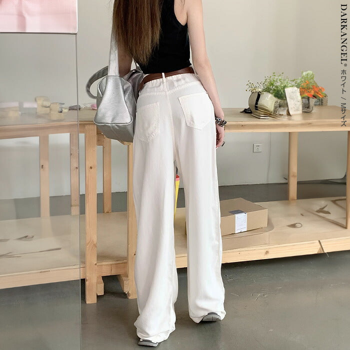 選べる着丈ワイドパンツ