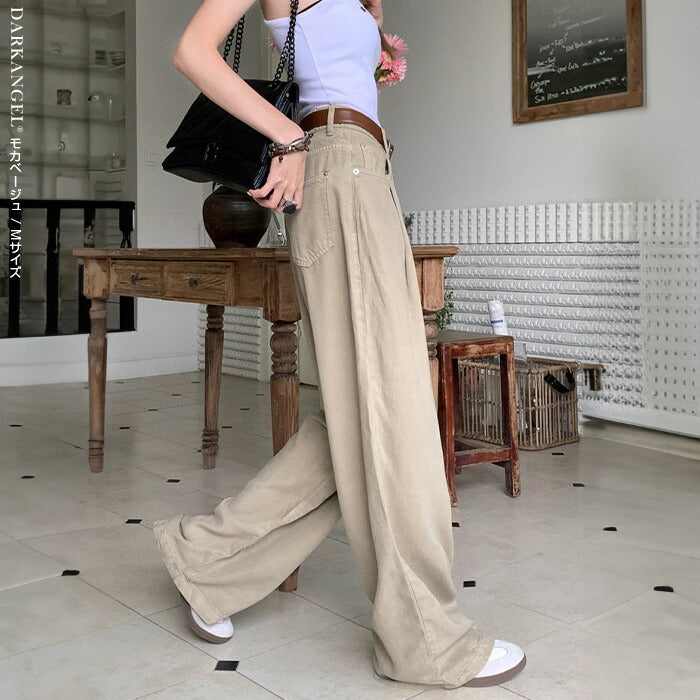 選べる着丈ワイドパンツ