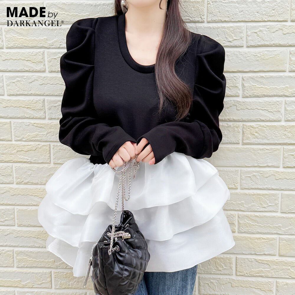 バルーンフリルドッキングトップス