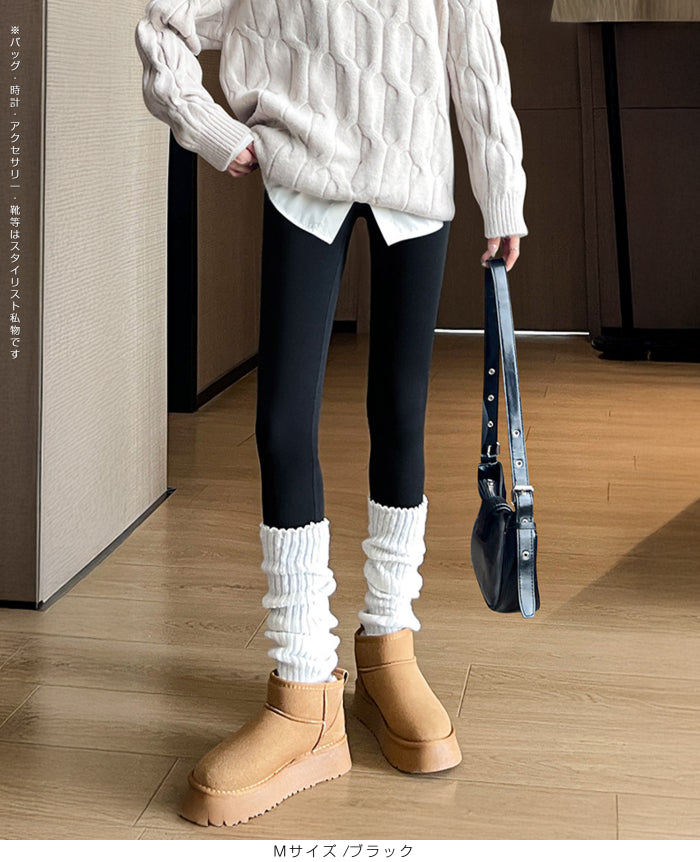 S/M/L/XL サイズ着圧立体レギンスパンツ