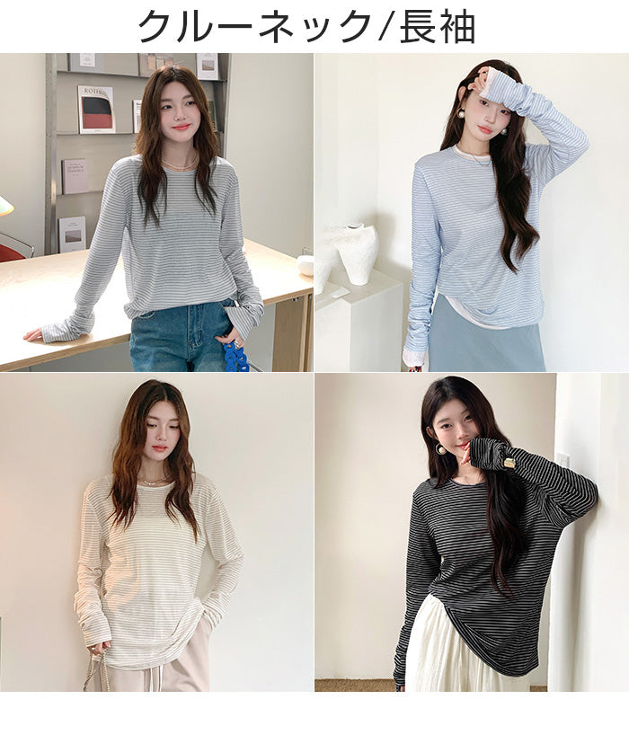 シアーロングスリーブTシャツ