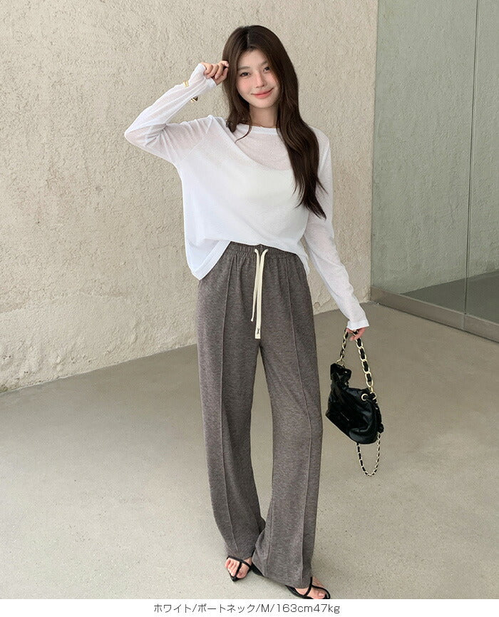 シアーロングスリーブTシャツ