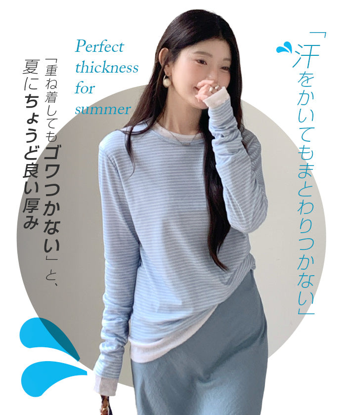 シアーロングスリーブTシャツ