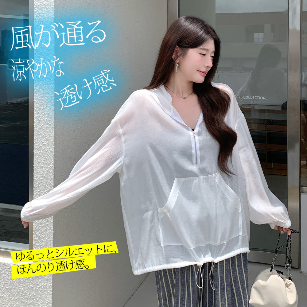 シアーアノラックパーカー